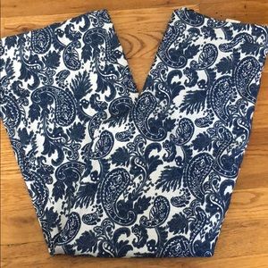 Zara Paisley Embroidered Pants